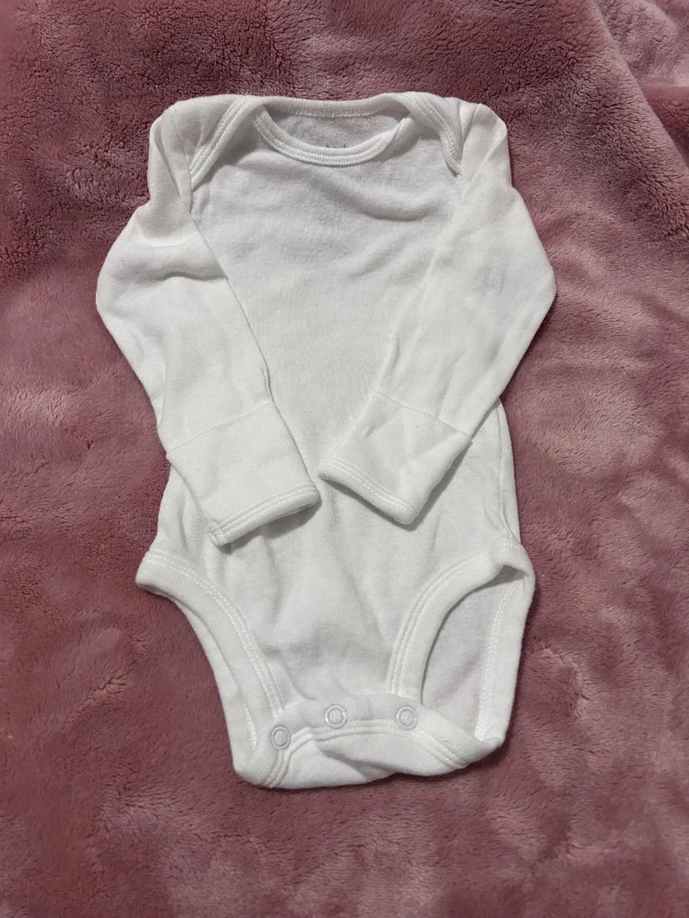 White long sleeve onesie